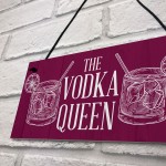 The Vodka Queen Funny Friendship Gift For Her Novelty Vodka Bar