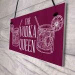 The Vodka Queen Funny Friendship Gift For Her Novelty Vodka Bar