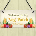 Novelty Vegetable Patch Sign Garden Signs Hanging Garden Shed