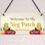 Novelty Vegetable Patch Sign Garden Signs Hanging Garden Shed