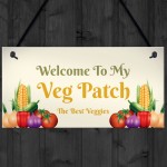 Novelty Vegetable Patch Sign Garden Signs Hanging Garden Shed