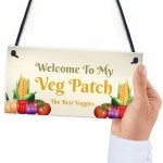 Novelty Vegetable Patch Sign Garden Signs Hanging Garden Shed