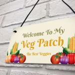 Novelty Vegetable Patch Sign Garden Signs Hanging Garden Shed