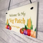 Novelty Vegetable Patch Sign Garden Signs Hanging Garden Shed