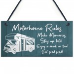 Novelty Motorhome Sign Hanging Door Plaque Caravan Sign