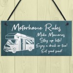 Novelty Motorhome Sign Hanging Door Plaque Caravan Sign