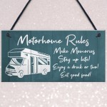 Novelty Motorhome Sign Hanging Door Plaque Caravan Sign