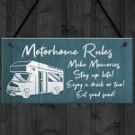 Novelty Motorhome Sign Hanging Door Plaque Caravan Sign