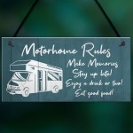 Novelty Motorhome Sign Hanging Door Plaque Caravan Sign