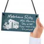 Novelty Motorhome Sign Hanging Door Plaque Caravan Sign