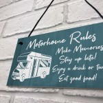 Novelty Motorhome Sign Hanging Door Plaque Caravan Sign