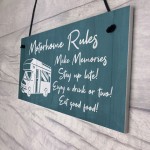 Novelty Motorhome Sign Hanging Door Plaque Caravan Sign