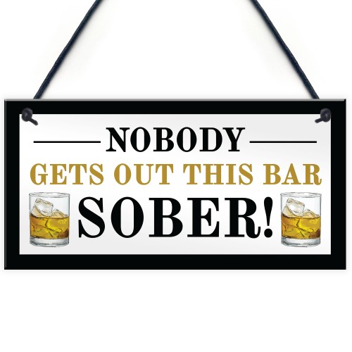 Novelty Home Bar Sign Funny Garden Pub Plaque Alcohol Gift