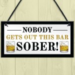 Novelty Home Bar Sign Funny Garden Pub Plaque Alcohol Gift