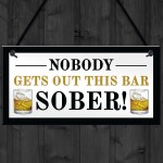 Novelty Home Bar Sign Funny Garden Pub Plaque Alcohol Gift