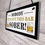 Novelty Home Bar Sign Funny Garden Pub Plaque Alcohol Gift