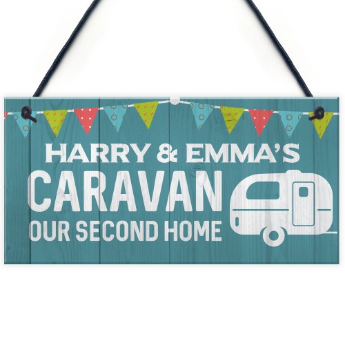 Personalised Caravan Sign Bunting Caravan Accessories Home Decor