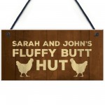 Novelty PERSONALISED Chicken Coop Sign For Garden Chicken Sign