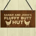 Novelty PERSONALISED Chicken Coop Sign For Garden Chicken Sign