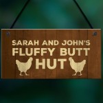 Novelty PERSONALISED Chicken Coop Sign For Garden Chicken Sign