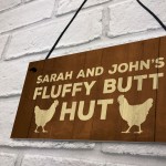 Novelty PERSONALISED Chicken Coop Sign For Garden Chicken Sign