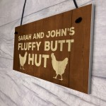 Novelty PERSONALISED Chicken Coop Sign For Garden Chicken Sign