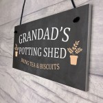 Grandads Potting Shed Sign Hanging Plaque Shed Garden Sign