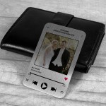 Personalised Photo Wedding Song Metal Wallet Card Wedding Gift