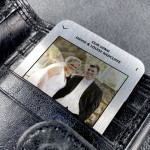 Personalised Photo Wedding Song Metal Wallet Card Wedding Gift