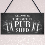 Pub Shed Sign Personalised Home Bar Sign Pub Man Cave Plaque