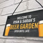 Personalised Beer Garden Sign Home Bar Pub Sign Man Cave Plaque