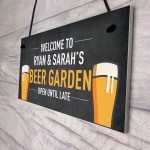 Personalised Beer Garden Sign Home Bar Pub Sign Man Cave Plaque