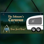 Personalised Caravan Plaque Caravan Decor Sign Great Gift