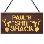 PERSONALISED Funny Shed Sign Novelty Gift For Him Dad Grandad