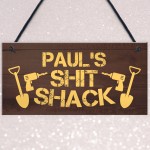 PERSONALISED Funny Shed Sign Novelty Gift For Him Dad Grandad