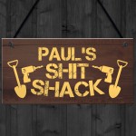 PERSONALISED Funny Shed Sign Novelty Gift For Him Dad Grandad