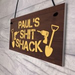 PERSONALISED Funny Shed Sign Novelty Gift For Him Dad Grandad