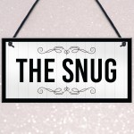 The Snug Sign New Home Gift Summerhouse Sign Hanging Door Sign