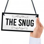 The Snug Sign New Home Gift Summerhouse Sign Hanging Door Sign