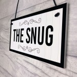 The Snug Sign New Home Gift Summerhouse Sign Hanging Door Sign