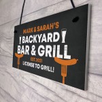 Funny Garden Sign Backyard Bar And Grill Sign Man Cave Plaque