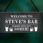 FUNNY PERSONALISED Bar Sign Home Pub Sign Man Cave Plaque