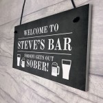 FUNNY PERSONALISED Bar Sign Home Pub Sign Man Cave Plaque