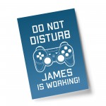 Gaming Poster Personalised Man Cave Boys Bedroom Sign Funny