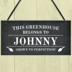 Novelty Greenhouse Sign Personalised This Greenhouse Belongs To