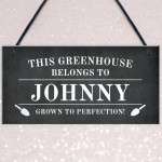 Novelty Greenhouse Sign Personalised This Greenhouse Belongs To