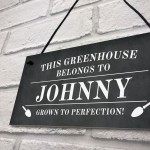 Novelty Greenhouse Sign Personalised This Greenhouse Belongs To