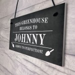 Novelty Greenhouse Sign Personalised This Greenhouse Belongs To