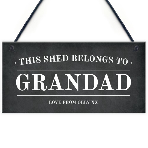 Novelty Shed Sign Personalised This Shed Belongs To Man Cave