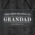 Novelty Shed Sign Personalised This Shed Belongs To Man Cave